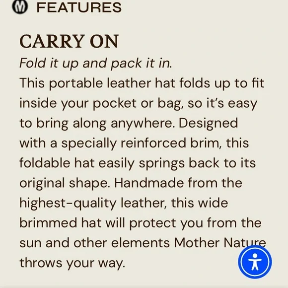 COPY - Minnetonka Unisex Tan Leather Fold Up Hat - Picture 5 of 17